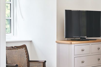 Bedroom details at Steward's Cottage, Welsh Borders