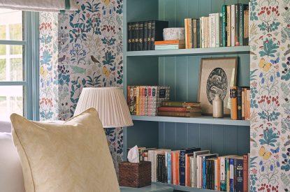 A reading nook at Bridlepath Cottage, North Wessex Downs