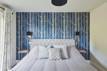 A bedroom at Middle Tumble Cottage, Shropshire Hills