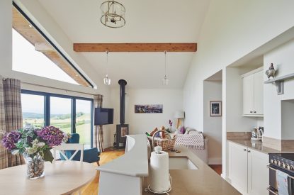 The living space at Lower Tumble Cottage, Shropshire Hills