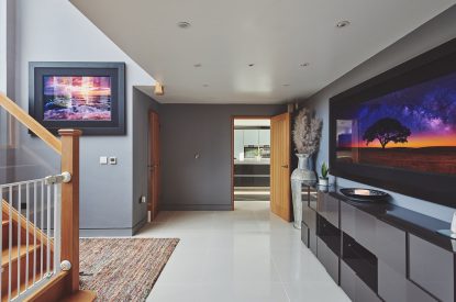 The entrance hall at Woodland House, Worcestershire