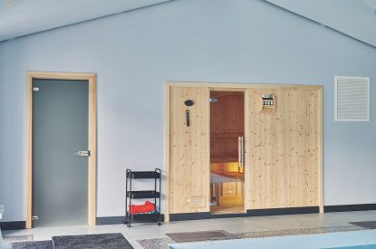 The sauna at Woodland House, Worcestershire