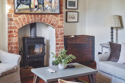 The log burner at Ember Cottage, Cotswolds