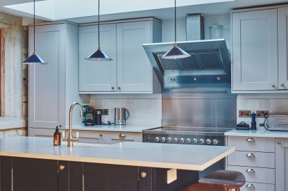 The kitchen at Ember Cottage, Cotswolds