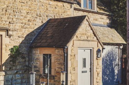 The porch at Ember Cottage, Cotswolds