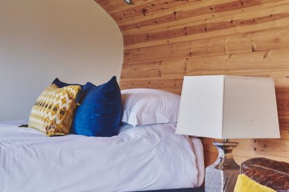 The bed at Padley Cabin, Peak District