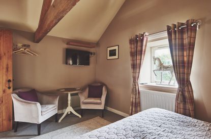 A seating area at The Milkmaid's Suite, Peak District