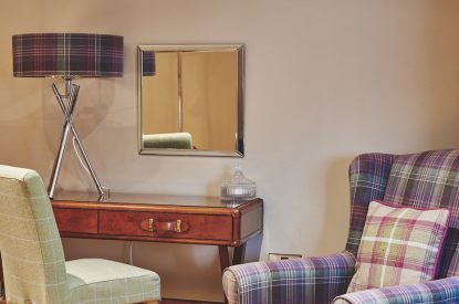 A dressing table at Hophouse Cottage, Peak District