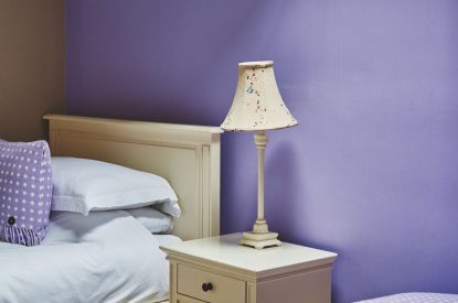 A single bed at Green Pastures Cottage, Peak District