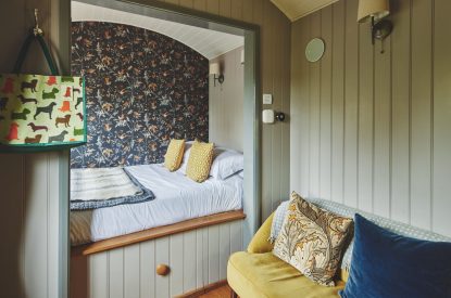 The bedroom at Falcon's Hut, Peak District