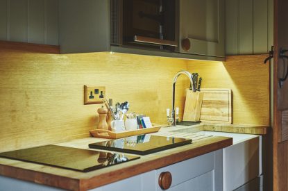 The kitchen at Falcon's Hut, Peak District