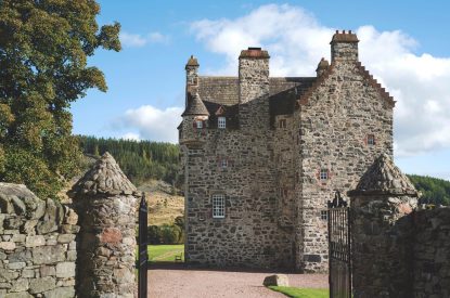 The exterior of Ogilvie Castle, Cairngorms