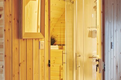 The bathroom at Hidden Orchard, Cheshire