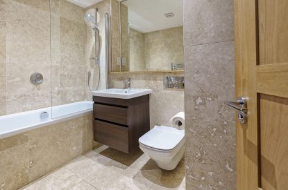 A bathroom at 7 Pen y Bont, Abersoch