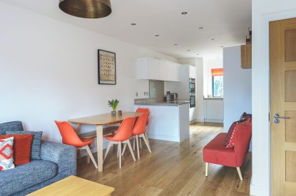 The living room at 7 Pen y Bont, Abersoch