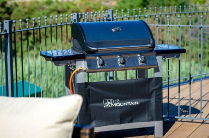 The barbeque at 7 Pen y Bont, Abersoch