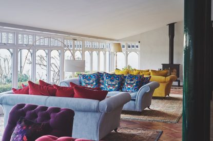 The sunroom at Heron House, Peak District