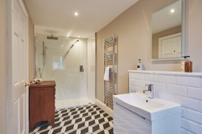 A bathroom at Heron House, Peak District