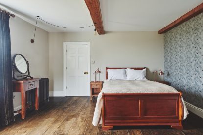 A double bedroom at Heron House, Peak District