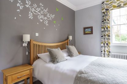 A bedroom at Plas Efailnewydd, Llyn Peninsula