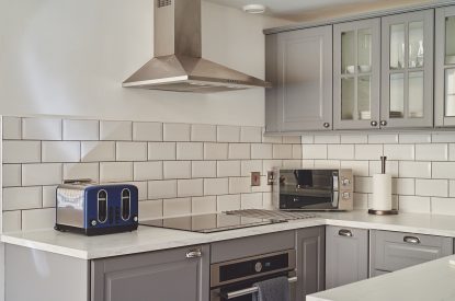 The kitchen at The Vault, Norfolk