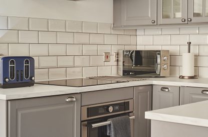 The kitchen at The Vault, Norfolk