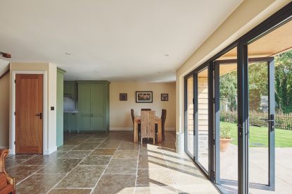The entrance hall at Estate Lodge, Welsh Borders