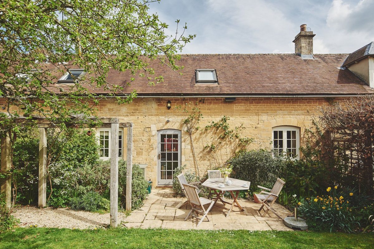 The private garden at Kipling Cottage, Cotswolds