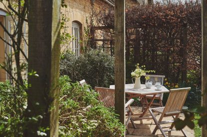 The private garden at Kipling Cottage, Cotswolds