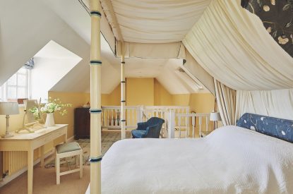 The bedroom at Kipling Cottage, Cotswolds