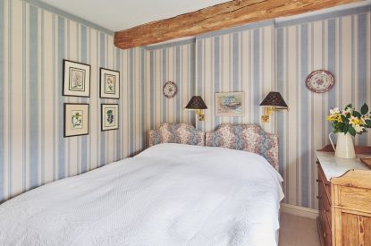 A double bedroom at Milton Cottage, Cotswolds