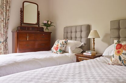 A triple bedroom at Georgian House, Devon