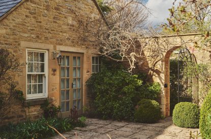 The courtyard at Tennyson House, Cotswolds