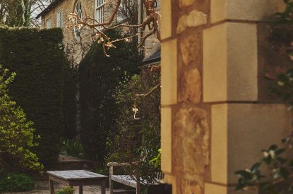The courtyard at Tennyson House, Cotswolds