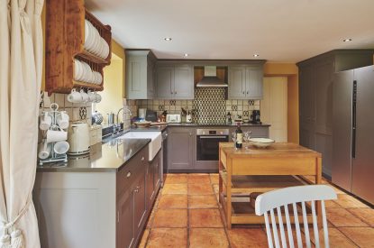 The kitchen at Blake Cottage, Cotswolds