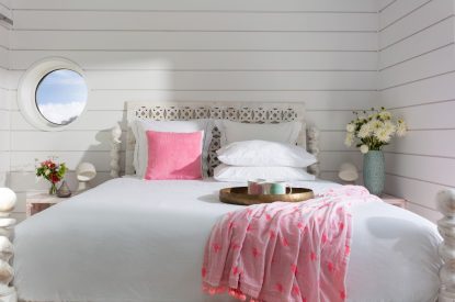 A double bedroom at Duna, Cornwall