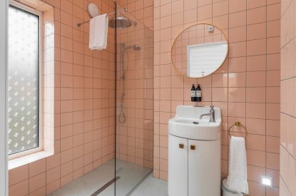 A bathroom at Gwithian, Cornwall