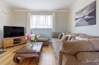 The living room at Yr Hafan, Llyn Peninsula