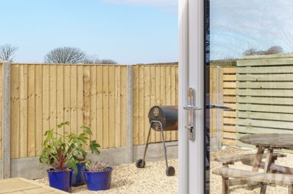 A patio at Yr Hafan, Llyn Peninsula