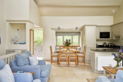 The living room at Buckfast Cottage, Devon