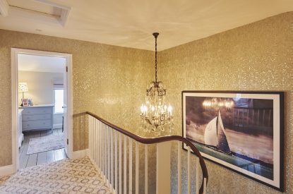 The hallway at Coastal Manor Retreat, Hampshire