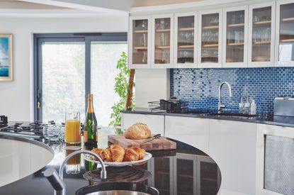 The kitchen at The Crewhouse, Hampshire