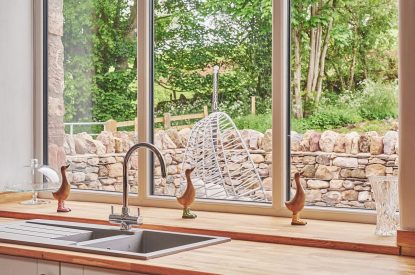 The kitchen at Plum Cottage, Lake District