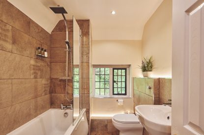 A bathroom at The Round, Devon