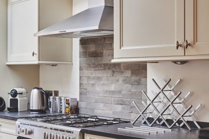 The kitchen at Crooked Cottage, Cotswolds