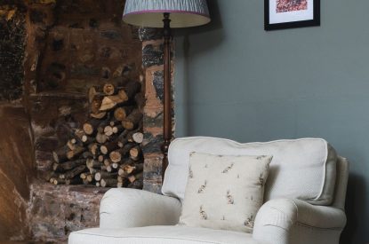 The living room at Holwell Farmhouse, Devon