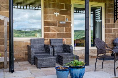 The garden at Primrose Retreat, Yorkshire