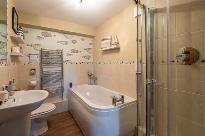The bathroom at Esk View Retreat, Yorkshire