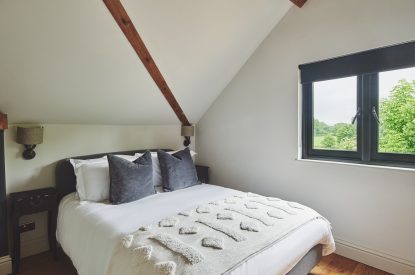 A double bedroom at The Barnstay, Hampshire