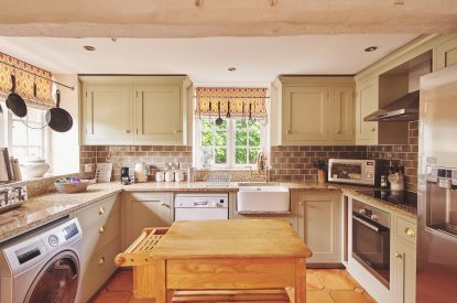 The kitchen at Barrett-Browning Cottage, Cotswolds